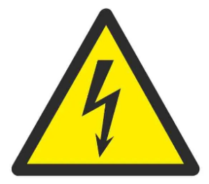 Live electrical hazard symbol