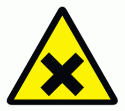 Irritant material sign