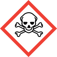 Skull and crossbones acute toxicity safety symbol