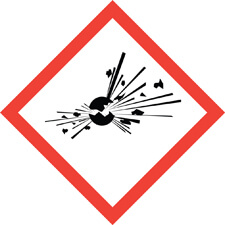 Explosives safety symbol