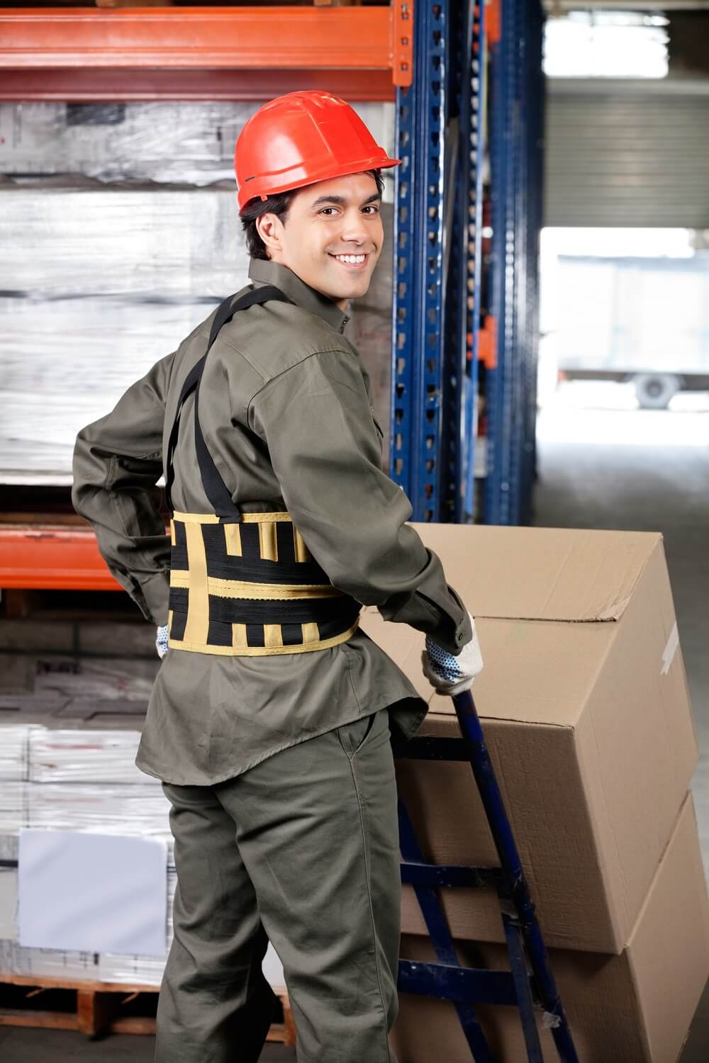 What are some of the guidelines around using back support belts in the  workplace?