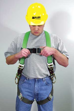 Full body safety harness chest straps